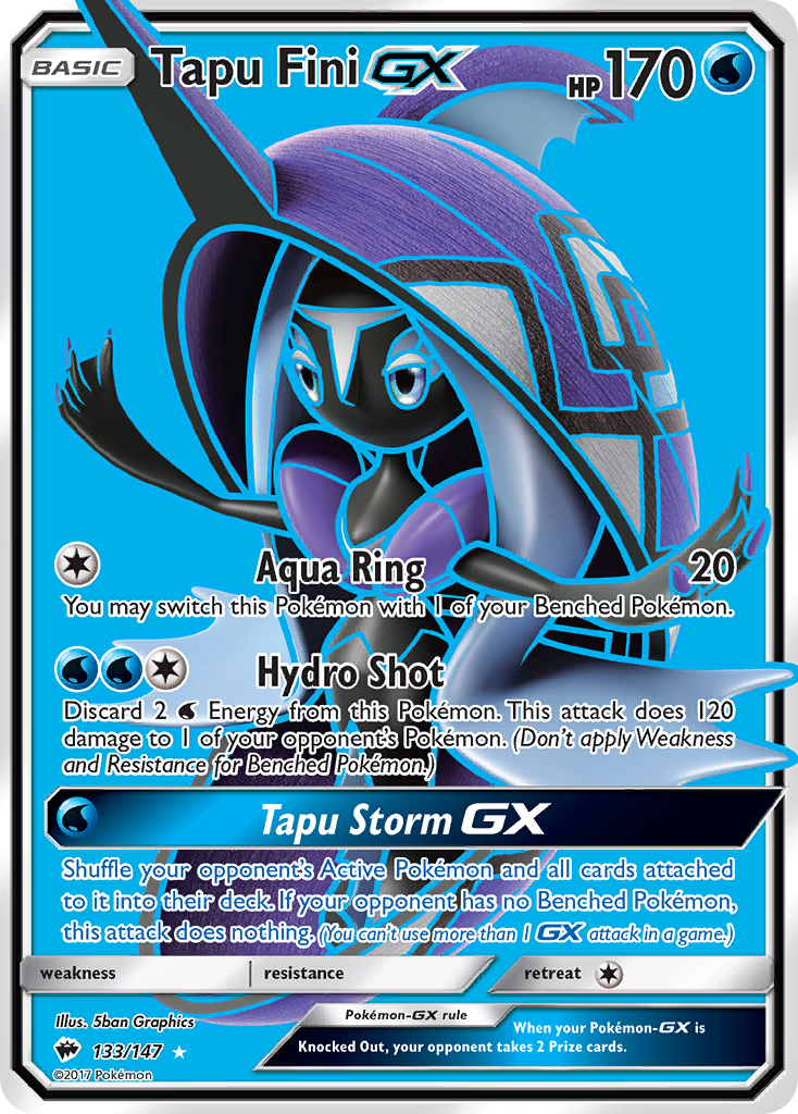 Tapu Fini GX (133/147) [Sun & Moon: Burning Shadows] | North Game Den