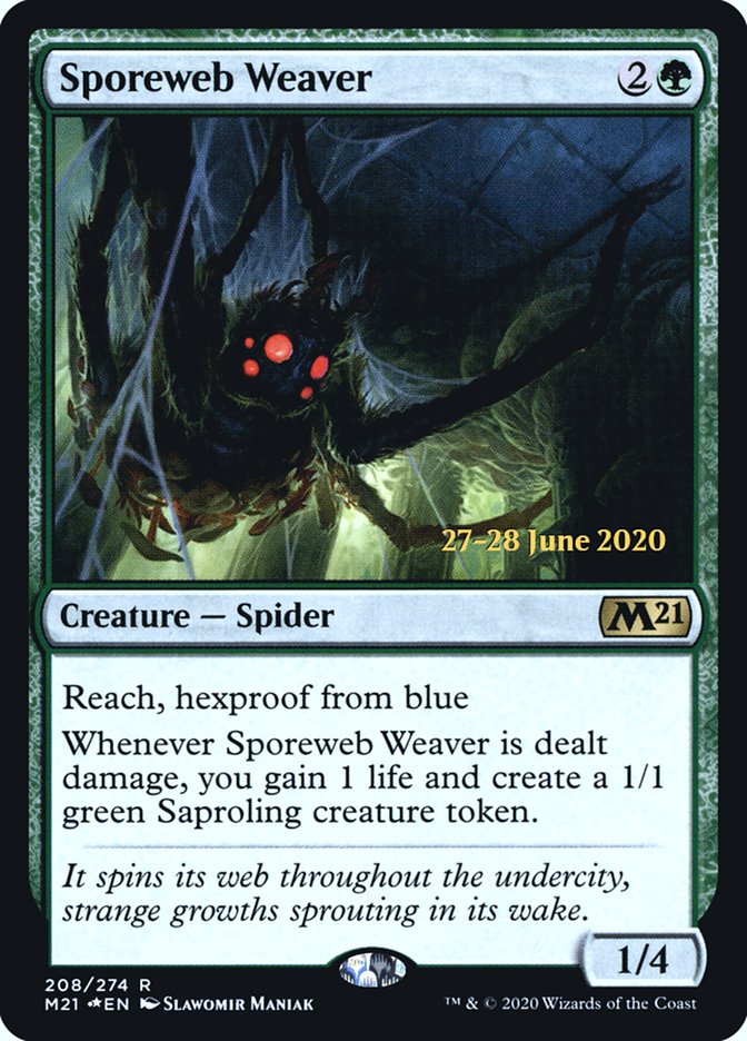 Sporeweb Weaver  [Core Set 2021 Prerelease Promos] | North Game Den