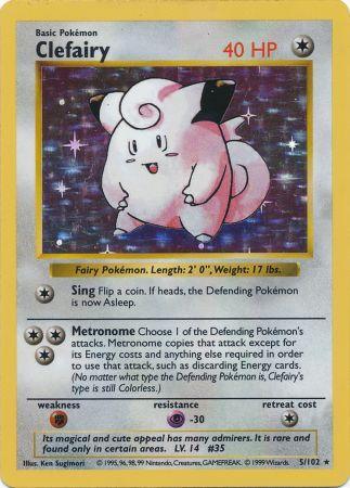 Clefairy (5/102) [Base Set Shadowless Unlimited] | North Game Den