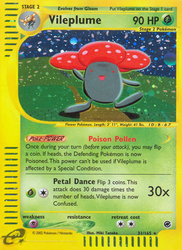 Vileplume (31/165) [Expedition: Base Set] | North Game Den