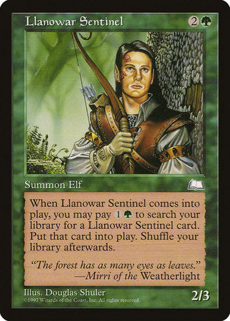 Llanowar Sentinel [Weatherlight] | North Game Den