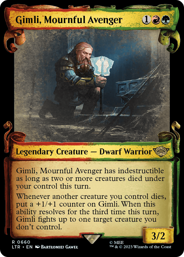 Gimli, Mournful Avenger [The Lord of the Rings: Tales of Middle-Earth Showcase Scrolls] | North Game Den