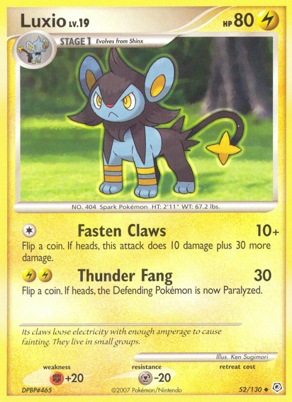 Luxio (52/130) [Diamond & Pearl: Base Set] | North Game Den