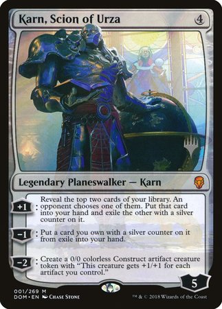 Karn, Scion of Urza [Dominaria Promos] | North Game Den