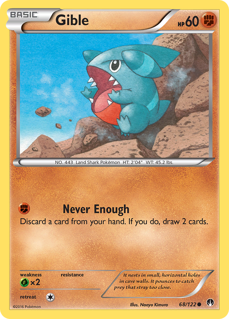 Gible (68/122) [XY: BREAKpoint] | North Game Den