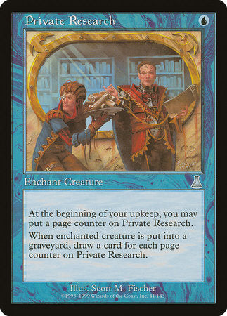 Private Research [Urza's Destiny] | North Game Den