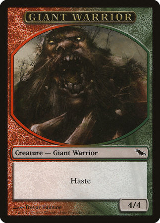 Giant Warrior Token (Red/Green) [Shadowmoor Tokens] | North Game Den