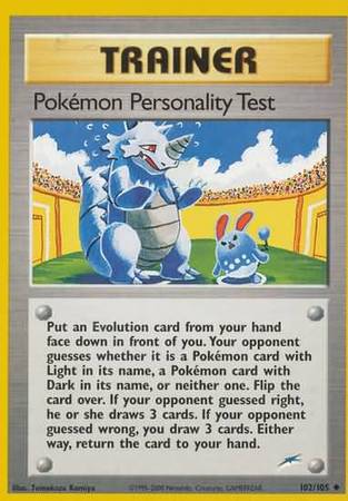 Pokemon Personality Test (102/105) [Neo Destiny Unlimited] | North Game Den