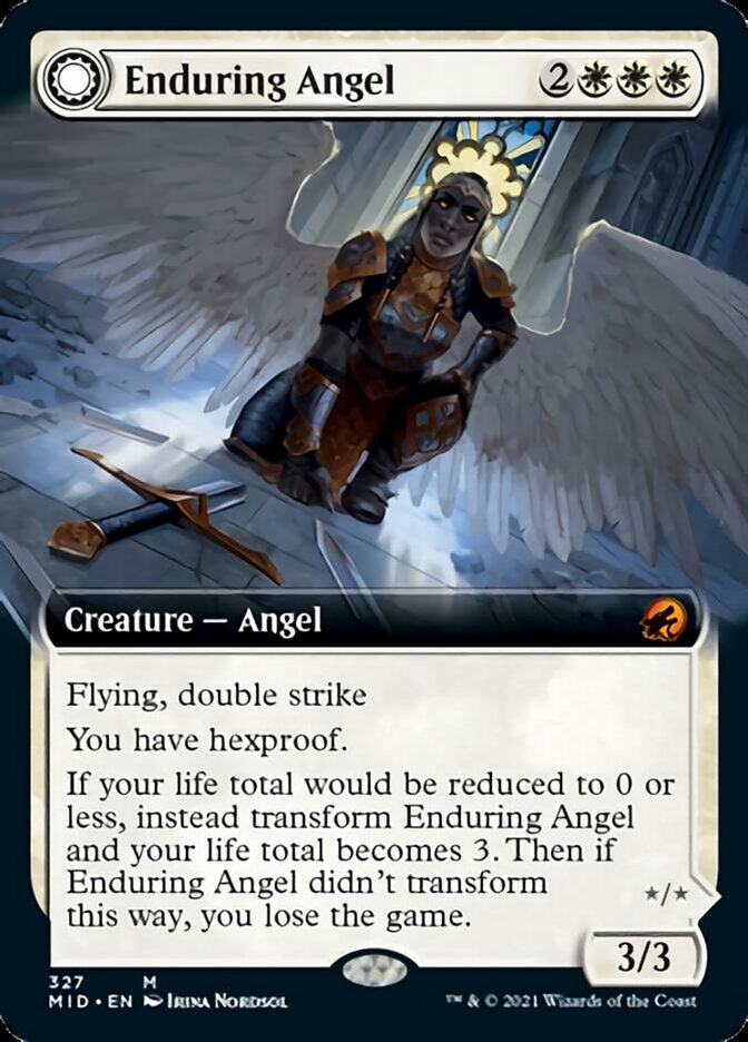 Enduring Angel // Angelic Enforcer (Extended) [Innistrad: Midnight Hunt] | North Game Den