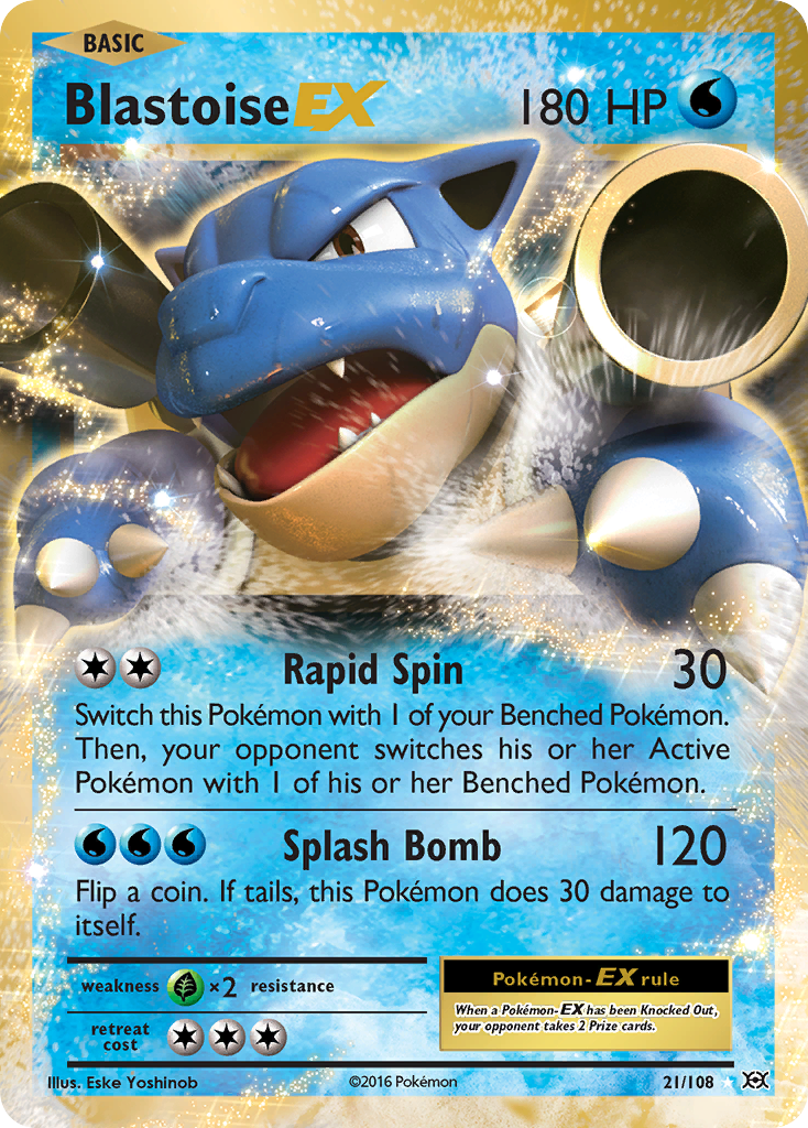 Blastoise EX (21/108) [XY: Evolutions] | North Game Den