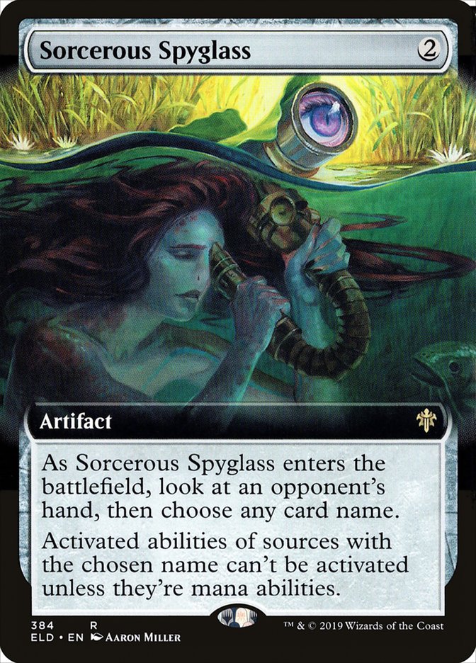 Sorcerous Spyglass (Extended Art) [Throne of Eldraine] | North Game Den