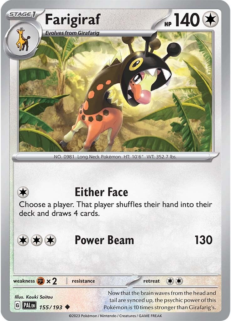 Farigiraf (155/193) [Scarlet & Violet: Paldea Evolved] | North Game Den