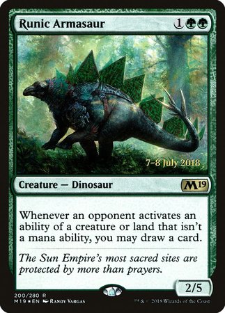 Runic Armasaur [Core Set 2019 Promos] | North Game Den