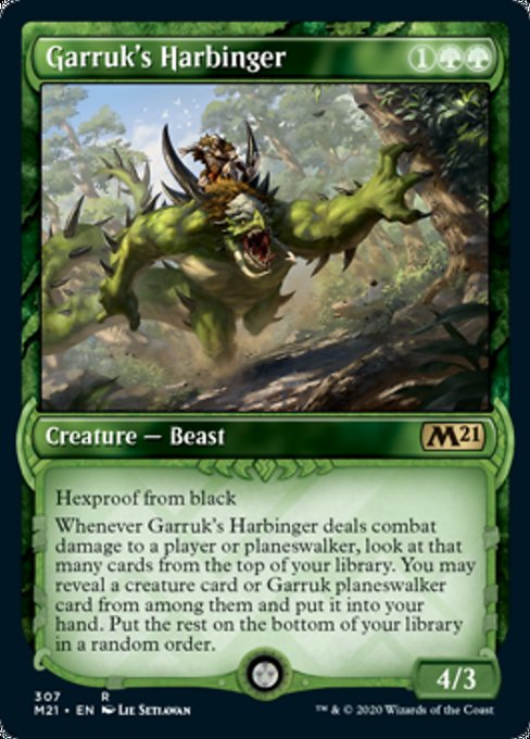 Garruk's Harbinger (Showcase) [Core Set 2021] | North Game Den