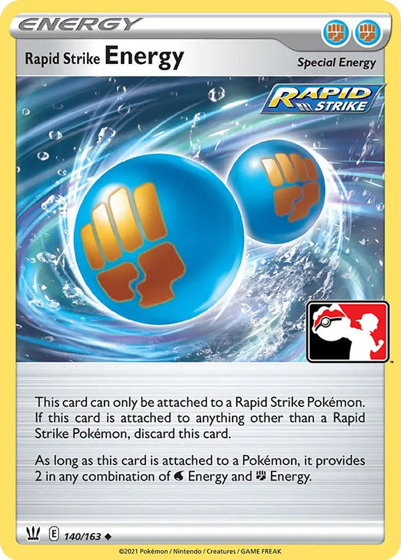 Rapid Strike Energy (140/163) [Prize Pack Series Two] | North Game Den