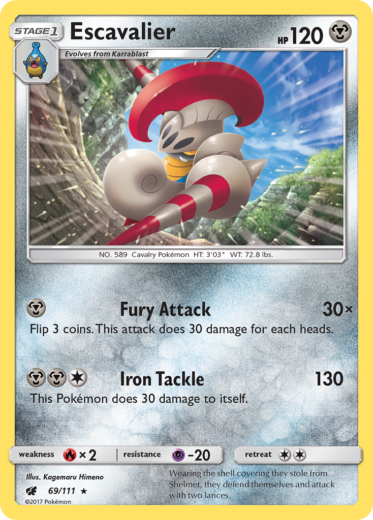 Escavalier (69/111) [Sun & Moon: Crimson Invasion] | North Game Den