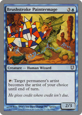 Brushstroke Paintermage [Unhinged] | North Game Den
