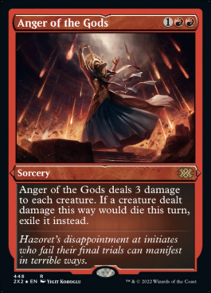 Anger of the Gods (Foil Etched) [Double Masters 2022] | North Game Den