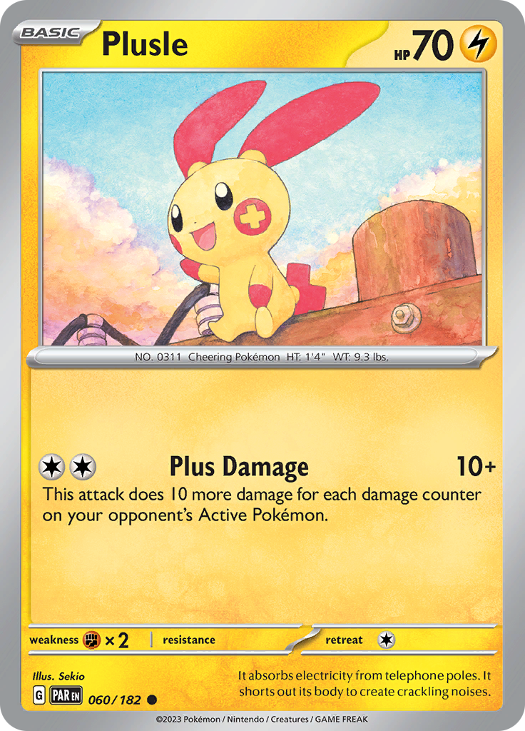 Plusle (060/182) [Scarlet & Violet: Paradox Rift] | North Game Den