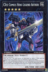 CXyz Comics Hero Legend Arthur [NUMH-EN042] Secret Rare | North Game Den