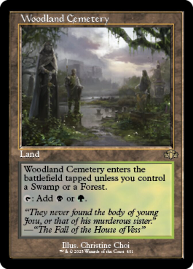 Woodland Cemetery (Retro) [Dominaria Remastered] | North Game Den