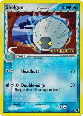 Shelgon (38/101) (Delta Species) (Stamped) [EX: Dragon Frontiers] | North Game Den