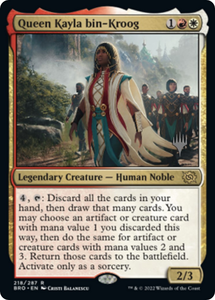 Queen Kayla bin-Kroog (Promo Pack) [The Brothers' War Promos] | North Game Den