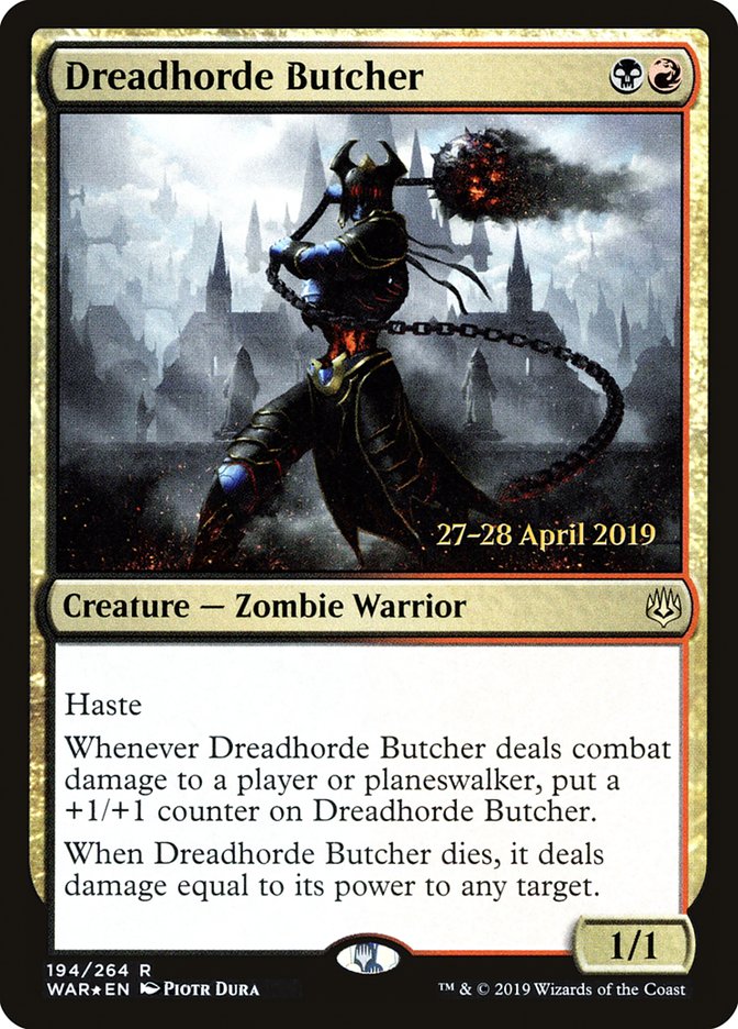 Dreadhorde Butcher  [War of the Spark Prerelease Promos] | North Game Den