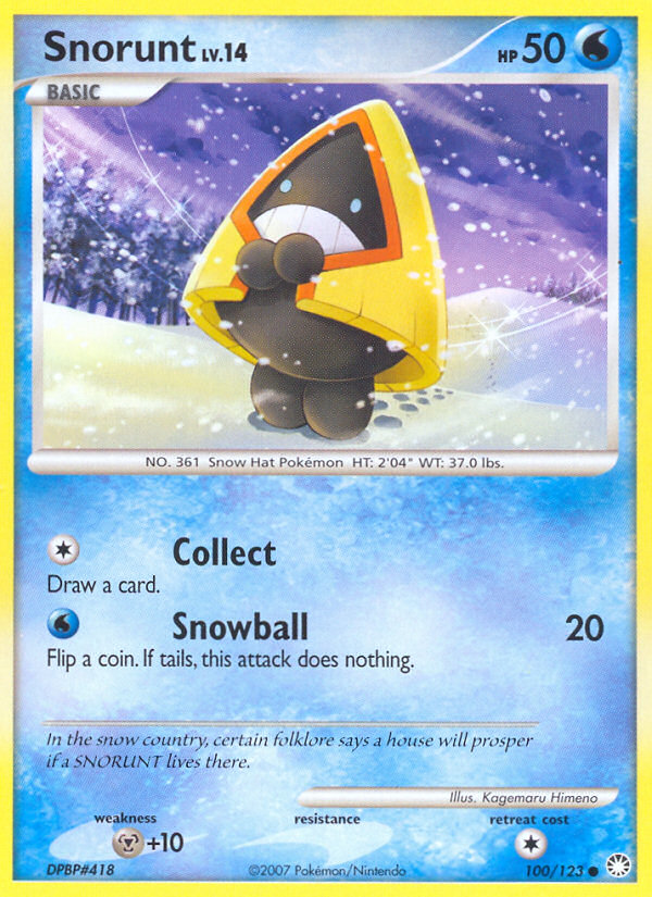 Snorunt (100/123) [Diamond & Pearl: Mysterious Treasures] | North Game Den