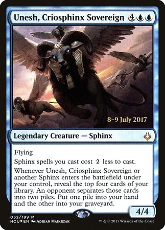 Unesh, Criosphinx Sovereign [Hour of Devastation Promos] | North Game Den