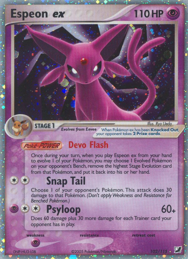 Espeon ex (102/115) [EX: Unseen Forces] | North Game Den