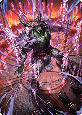 Hidetsugu, Devouring Chaos Art Card [Kamigawa: Neon Dynasty Art Series] | North Game Den