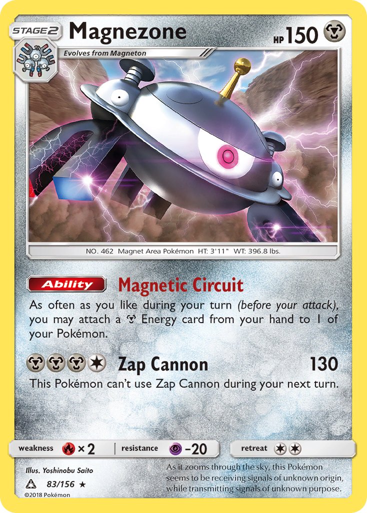 Magnezone (83/156) (Prerelease Kit Exclusive) (Theme Deck Exclusive) [Sun & Moon: Ultra Prism] | North Game Den