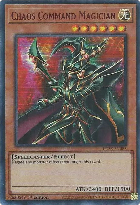 Chaos Command Magician (Red) [LDS3-EN083] Ultra Rare | North Game Den