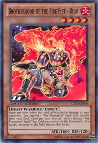 Brotherhood of the Fire Fist - Bear [CT10-EN008] Super Rare | North Game Den