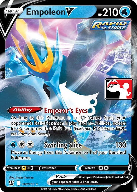 Empoleon V (040/163) [Prize Pack Series One] | North Game Den