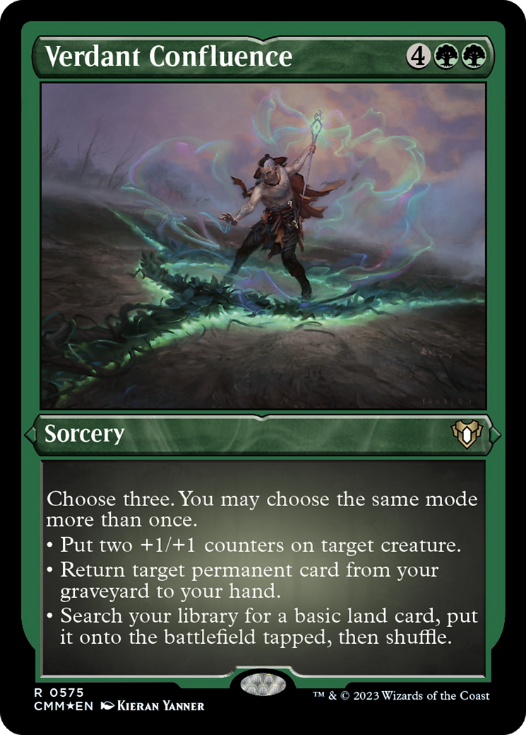 Verdant Confluence (Foil Etched) [Commander Masters] | North Game Den