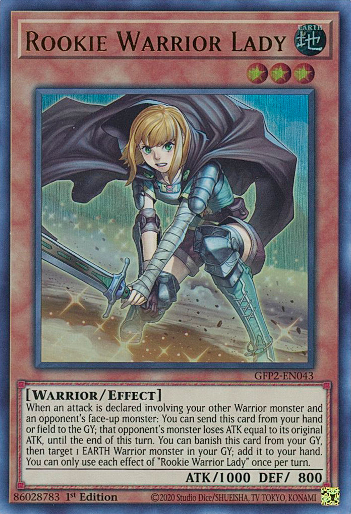 Rookie Warrior Lady [GFP2-EN043] Ultra Rare | North Game Den