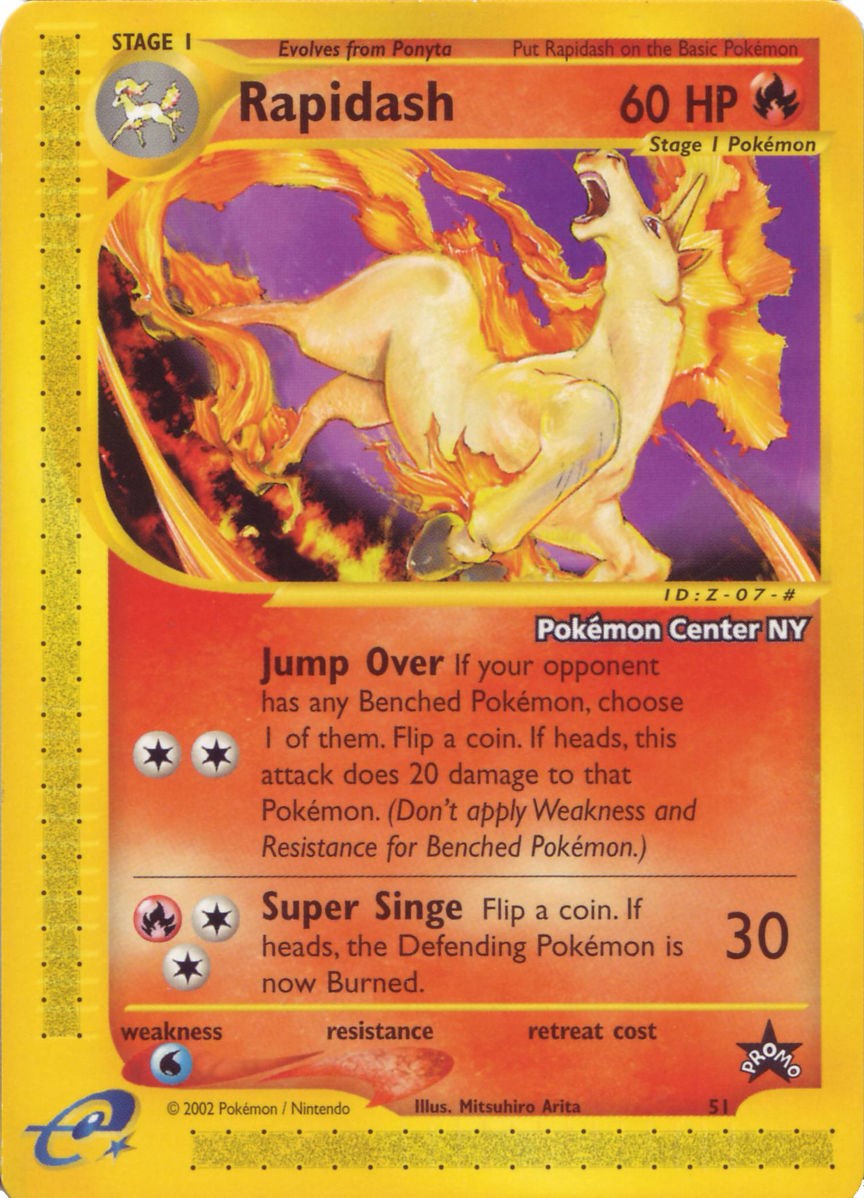 Rapidash (51) (Pokemon Center NY Promo) [Wizards of the Coast: Black Star Promos] | North Game Den