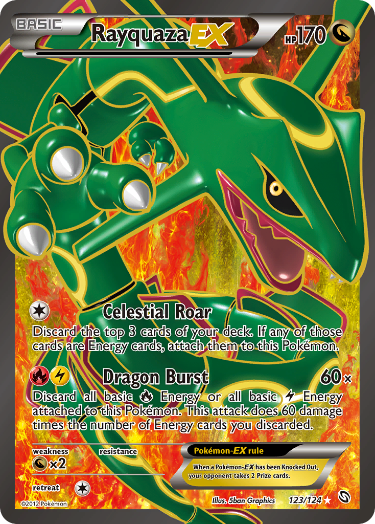 Rayquaza EX (123/124) [Black & White: Dragons Exalted] | North Game Den