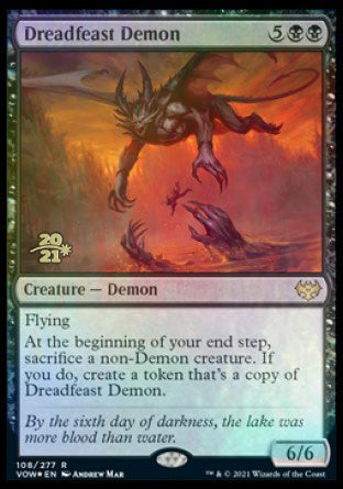 Dreadfeast Demon [Innistrad: Crimson Vow Prerelease Promos] | North Game Den