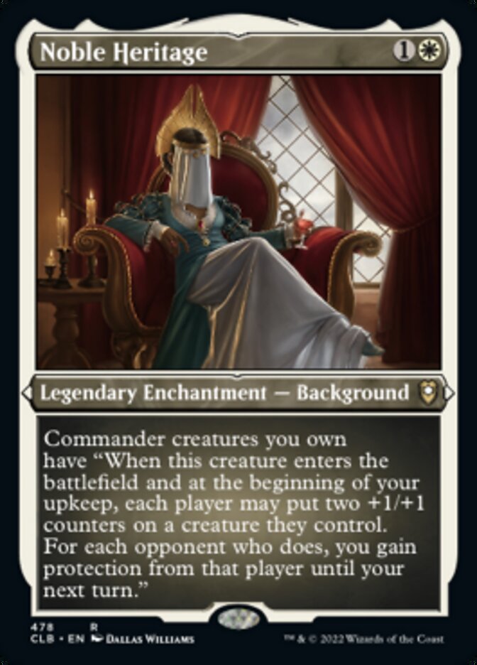Noble Heritage (Foil Etched) [Commander Legends: Battle for Baldur's Gate] | North Game Den