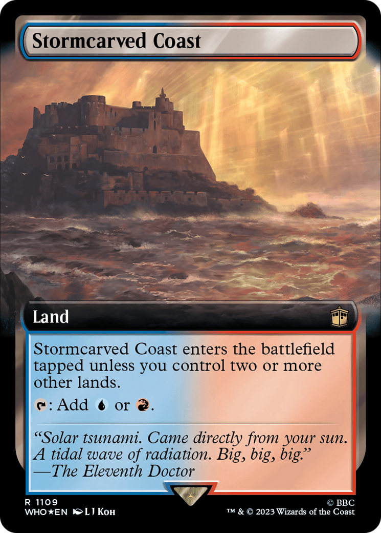 Stormcarved Coast (Extended Art) (Surge Foil) [Doctor Who] | North Game Den