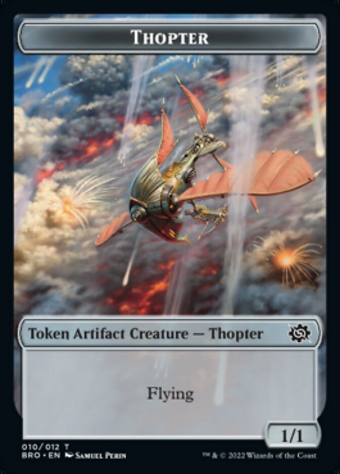 Thopter // Construct (005) Double-Sided Token [The Brothers' War Tokens] | North Game Den