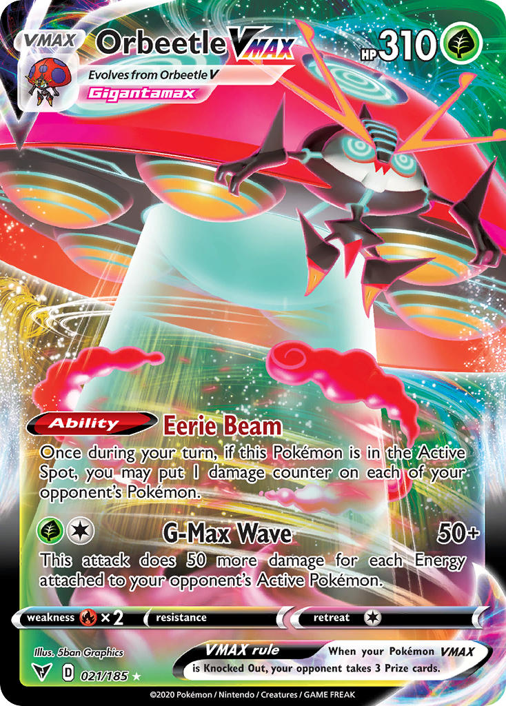 Orbeetle VMAX (021/185) [Sword & Shield: Vivid Voltage] | North Game Den