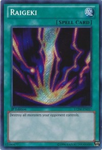 Raigeki [LCJW-EN057] Secret Rare | North Game Den