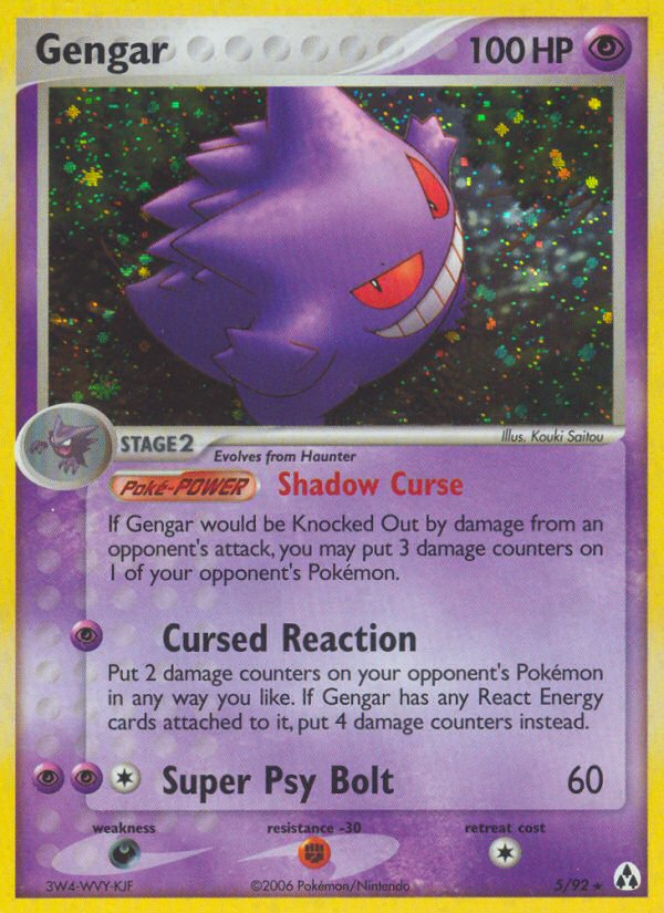 Gengar (5/92) [EX: Legend Maker] | North Game Den