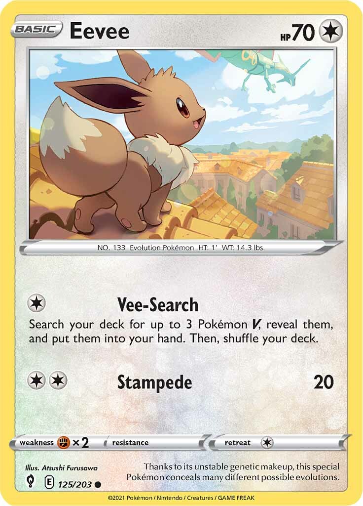 Eevee (125/203) [Sword & Shield: Evolving Skies] | North Game Den