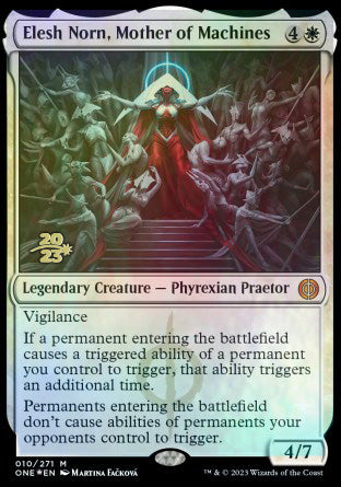 Elesh Norn, Mother of Machines [Phyrexia: All Will Be One Prerelease Promos] | North Game Den