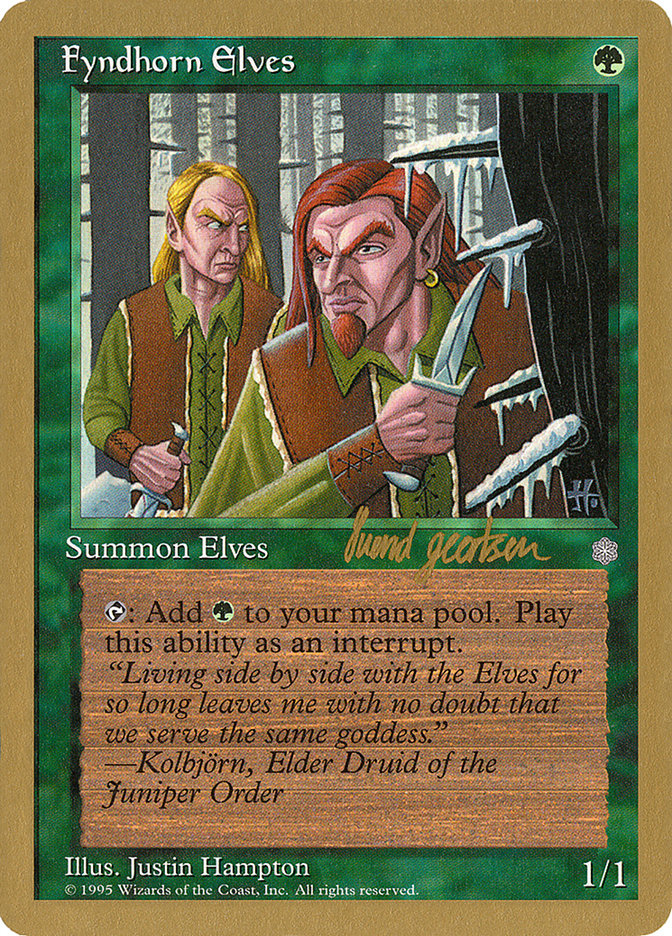 Fyndhorn Elves (Svend Geertsen) [World Championship Decks 1997] | North Game Den